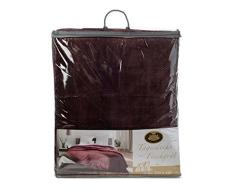 Gözze Tagesdecke, Doppellagig verarbeitet, Im Fischgrät Design, 220 x 260 cm, Beere, 40124-40-220260