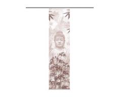 Home Fashion 87232-784 Schiebevorhang Digitaldruck Pattaya, Deko, 245 x 60 cm, Sepia