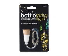 SUCK UK Lichterkette für Flaschen, Plastik, weiß, 94 x 2.4 x 2.4 cm