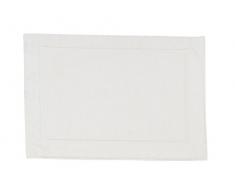 DONE Deluxe Badteppich, Baumwolle, Sterne Weiß, 60 x 80 x 1 cm