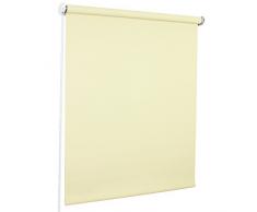 ROLLMAXXX Standard-Rollo Lichtdurchlässig Seitenzug Kettenzugrollo Tageslicht Sichtschutz (120 x 190 cm, Ecru)