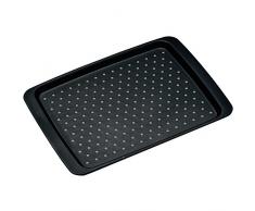 Kesper Serviertablett Anti-rutsch in schwarz, Kunststoff, 35 x 26 x 2 cm