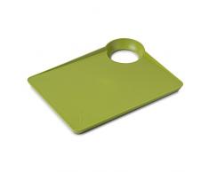 Zeal Schneidebrett mit Rutschfester Unterseite, groß, 38,5 x 28,5 x 2,5 cm, Lindgrün, Plastik, Lime 34x26cm, 33.5 x 25.5 x 3 cm