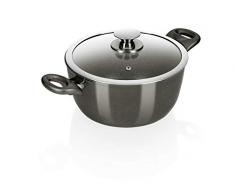 Genius Bonafit | Topf Ø 24 cm inkl. Glasdeckel | 2 Teile | Patentierte 3-lagige Beschichtung | Bekannt aus TV | NEU