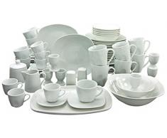 Creatable Kombiservice, Porzellan, Weiß, 51 x 39 x 34 cm, 66-Einheiten