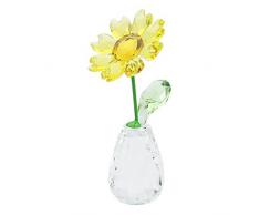 Swarovski Blumenträume - Sonnenblume Figur, Kristall, Mehrfarbig, 7.1 x 3.2 x 3.4 cm