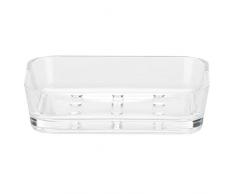 kela Seifenschale Kristall aus Kunststoff in transparent, Plastik, durchsichtig, 12 x 9 x 3 cm