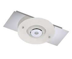 LED Wandleuchte, Wandlampe, Deckenleuchte, 1 x 5 Watt, 400 Lumen, chrom, Acrylglas rund