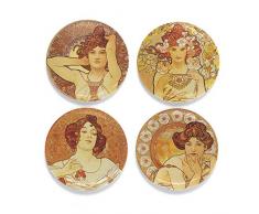 Buttonsmith Henry The Mucha Kühlschrank Edelstein Magnet Set