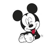 Disney Wandbild von Komar | Mickey Mouse Funny | Kinderzimmer, Babyzimmer, Dekoration, Kunstdruck | Größe 40x50cm (Breite x Höhe) | ohne Rahmen | WB036-40x50