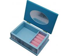 Frozen Schmuckkästchen aus Holz mit 2 Schmuck-Organizern für Kleiderschrank, zur Aufbewahrung von festlichen Dekorationen für Zuhause, Unisex, Erwachsene, Mehrfarbig (Mehrfarbig), einzigartig