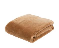Gözze Premium Cashmere-Feeling Wohn- und Kuscheldecke, 180 x 220 cm, Sand, 40128-70-180220