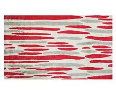 LifeStyle-Mat Designer Fussmatte Haustür – Fussmatten rutschfest und waschbar – Schmutzfangmatte/Fussabstreifer – ROT 67x110cm