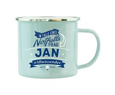 History & Heraldry Echter Kerl Emaille Becher, Jan, Mehrfarbig