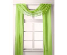 Querbehang Freihanddeko aus transparentem Voile, die ideale Ergänzung zu unseren Gardinen, 140x600, Apfelgrün, 560