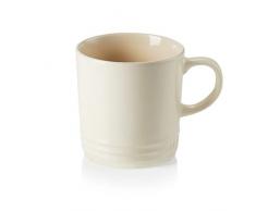 Le Creuset Becher mit Henkel, 350 ml, Steinzeug, 12 cm Höhe, Creme
