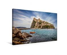 Premium Textil-Leinwand 75 x 50 cm Quer-Format Castello Aragonese auf Ischia, Italien | Wandbild, HD-Bild auf Keilrahmen, Fertigbild auf hochwertigem Vlies, Leinwanddruck von Christian Müringer