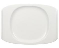 Villeroy & Boch Urban Nature Frühstücksteller, 27x19,5 cm, Premium Porzellan, Weiß