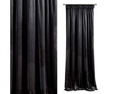 Eurofirany Vorhang, Polyester, Schwarz, 140x270 cm