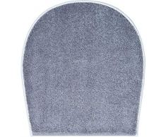 Grund Badteppich 100% Polyacryl, ultra soft, rutschfest, RIALTO, WC-Deckelbezug 47x50 cm, anthrazit