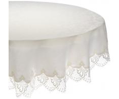 Plauener Spitze by Modespitze 3086M02_14_90 Tischdecke Nizza, Größe 90 cm, rund
