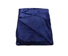 Gözze Wohn- und Kuscheldecke, Cashmere-Feeling, Marine, 180 x 220 cm, 40024-05-8020