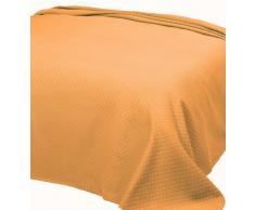 Lasa Pure 253 - Bettdecke aus Piquée, 240 x 260 cm, col. orange