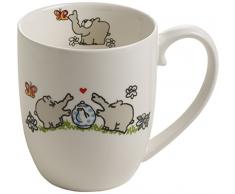 Otto by Ritzenhoff AG OW-0013 Kaffeebecher, Kaffeetasse, Motiv 4, Ottifanten, Otto Waalkes, Porzellan, 300 ml