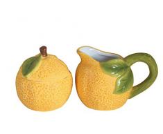 Bia Sorrento und Zucker-Set, Zuckerdose und Milchkännchen