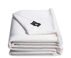 Reborn Bliss-Decke – Kunstfell Kuscheldecke – flauschige und luxuriöse Fellimitat-Decke mit glatter Rückseite - 140x190 cm – 000 white – von ’zoeppritz since 1828’