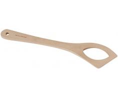 Fackelmann Risottolöffel, Reisbreilöffel aus Buchenholz, Kochlöffel für beschichtete Pfannen und Töpfe (Farbe: Braun), Menge: 1 Stück