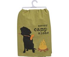 Primitives by Kathy Dog is Good Geschirrtuch, Nicht alleine lagern, 28 x 28-Inches