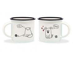 LEGAMI Espressotassen, Mehrfarbig, 5,5 x 5,5 x 5 cm Hund&Katze 5.5x5.5x5 cm Mehrfarbig
