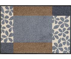 Wash + Dry Fußmatte, Polyester, Grau, 50 x 75 cm