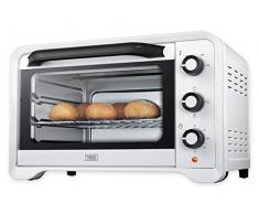 Trebs 99357 Mini Backofen mit 3 Funktionen 28 Liter, 1600 Watt, Weiß, 49, 6 x 38, 8 x 31 cm