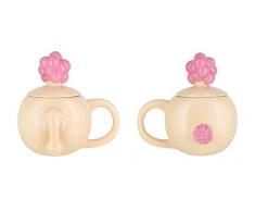 Paladone Rick and Morty - Lustige 3D Tasse Plumbus - Kaffeetasse, Keramik, Nude, 320 ml