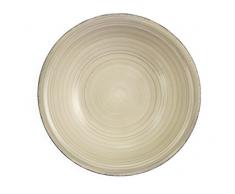 Villa d Este Home Tivoli bi-baita Set 6 Speiseteller Set Suppenteller 22x22x6 cm grau