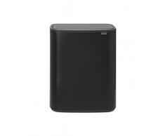 Brabantia Mülleimer, Matt Black, 60 Liter