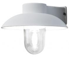 Konstsmide Mani 415-250 Wandleuchte / B:29cm T: 31cm H: 21cm / 1x60W / IP44 / lackiertes Aluminium / matt-weiß