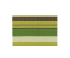 Zeller 26870 Tischläufer Stripes, PVC 35 x 140 cm, grün