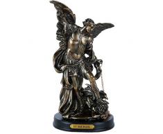 Pacific Giftware St. Michael San Miguel The Great Displayschutzfolie Erzengel Sieg Satan Figur 20,3 cm Hoch Holz Boden mit Messing Namensschild