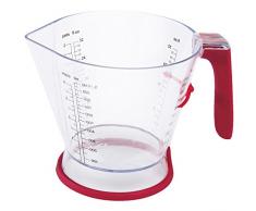 Zyliss Messbecher - 1 L Backen, SAN, TPE, rot/acryl, 20,5 x 15 x 14,5 cm, 2-Einheiten