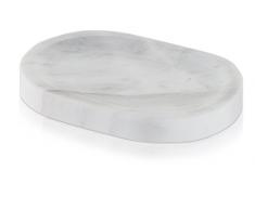 möve Marble Seifenschale 13 x 9 x 1,5 cm aus Marmor, snow