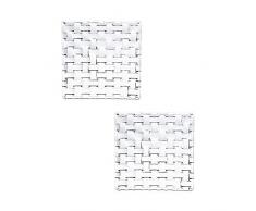 Spiegelau & Nachtmann, 2-teiliges Servierplatten-Set, Quadratisch, 14 cm, Kristallglas, Bossa Nova, 101907