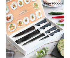 InnovaGoods Namiutsu Black Shark Swiss·Q IG813130 Messer-Set, 4-teilig