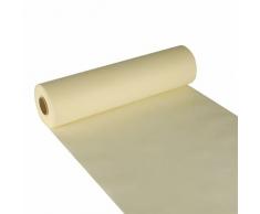 Papstar, Tischläufer, stoffähnlich, Vlies soft selection 24 m x 40 cm creme auf Rolle, #84320