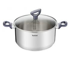 Tefal Daily Cook G71244 Kochtopf mit Deckel 20 cm, Edelstahl