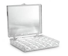 Gütermann Aufbewahrungsbox Garnrollen von G&uumltermann, aus transparentem Acryl, f&uumlr 25&nbspGarnrollen, Farblos, One Size