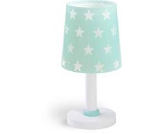 Dalber Stars Tischlampe, Plastik, E14, grün mint, 15 x 15 x 30 cm