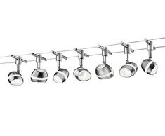 Trio Leuchten 779310707 Shark A++, Seilsystem, Nickel, 2.5 watts, Integriert, Nickel matt, 13.5 x 700 x 14.5 cm